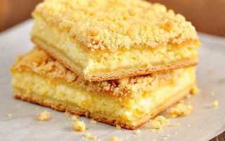 Творожный пирог с песочной крошкой – кулинарные рецепты