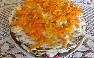 Печеночный торт из куриной печени — вкусные пошаговые рецепты